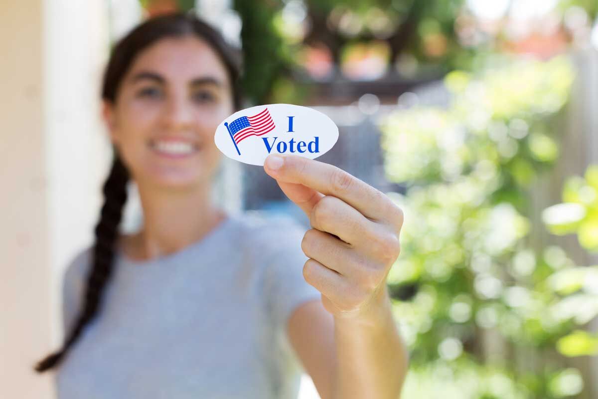 I Voted- Stock photo